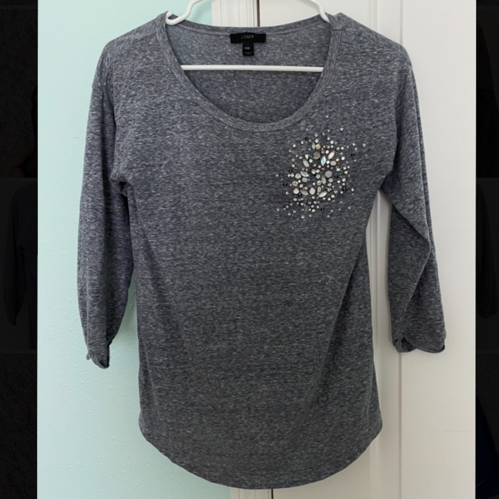 JCrew Grey blouse/shirt